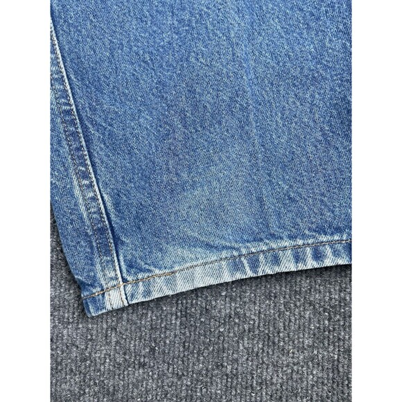 Carhartt Jeans Men's 50 X 32 Blue Denim Relaxed Fit 100% Cotton Grunge Paint - Picture 6 of 11